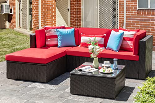 Vongrasig 5 Pieces Small Patio Furniture Sets