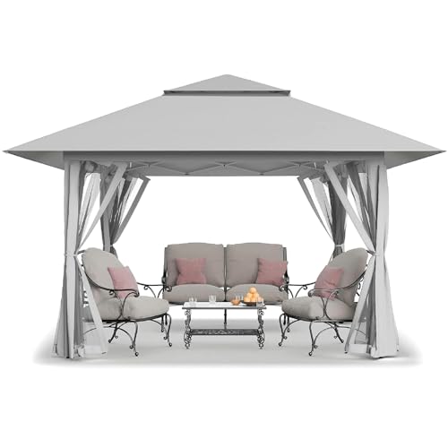 CROWN SHADES 13x13 Pop Up Gazebo, Canopy Tent