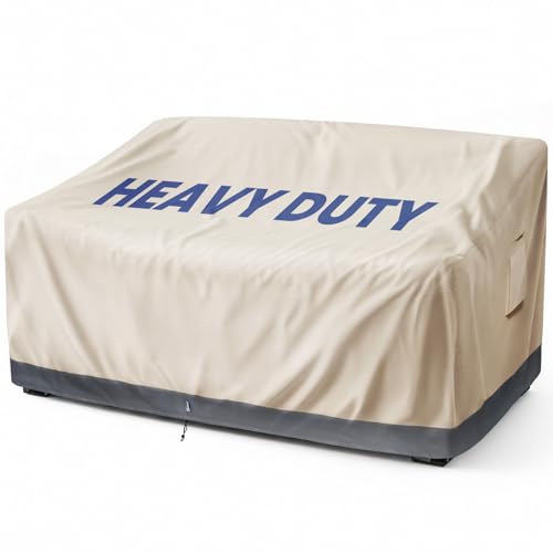 Extra Heavy Duty 2 Seater Outdoor Sofa Cover Waterproof - Patio Furniture Loveseat Covers with Air Vent