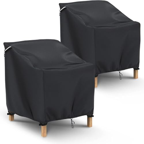 Gasadar Patio Chair Covers 2 Pack Waterproof for Outdoor Furniture
