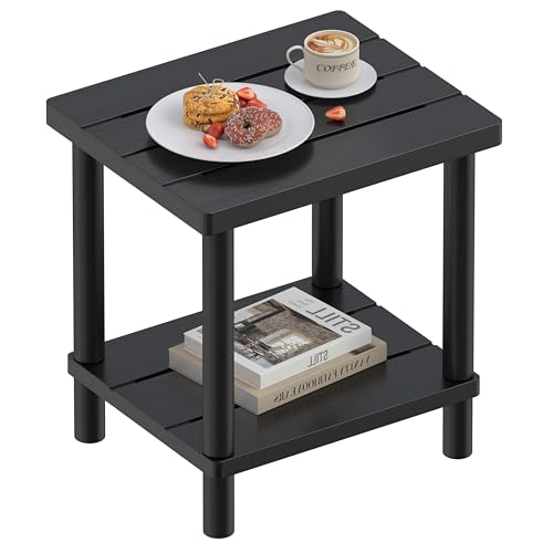 LEJANEOYE Outdoor Side Table, 2-Tier Small Outdoor Table for Patio, Adirondack Side Tables for Outside or Indoor