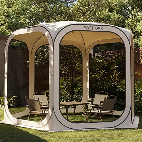 East Oak Pop up Screen Tent with Mosquito Netting, Portable Screen House Canopy Shelter