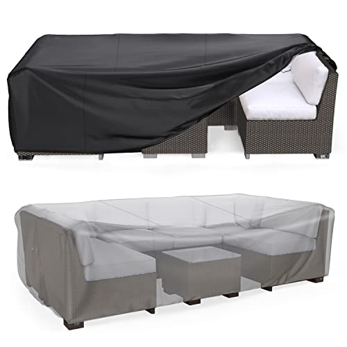 Heavy Duty Patio Furniture Covers Waterproof, Mrrihand Patio Furniture Outdoor Sectional Sofa Set