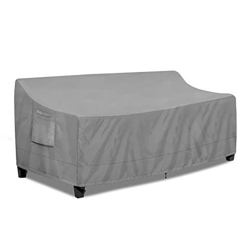 PureFit Outdoor Couch Cover Waterproof Patio Sofa Furniture Covers, 3-Seater Outdoor Cover with Air Vent and Handles