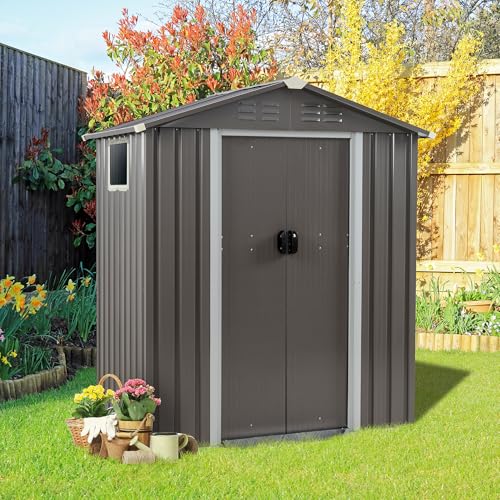 Vongrasig 5 x 3 x 6 FT Outdoor Storage Shed