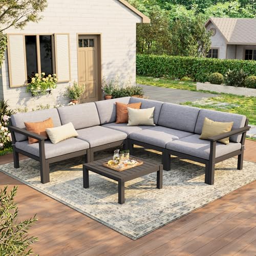 Stoog 6-Piece Patio Sectional Sofa Set