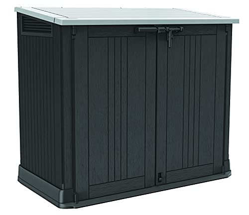 Keter Store-It-Out Prime 4.3 x 3.7 ft. Outdoor Resin Storage Shed with Easy Lift Hinges, Perfect for Yard Tools
