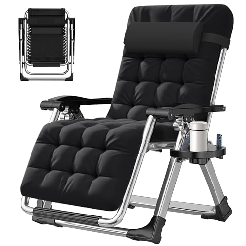 ABORON Zero Gravity Chair, Premium Outdoor Lawn Folding Lounge Chairs